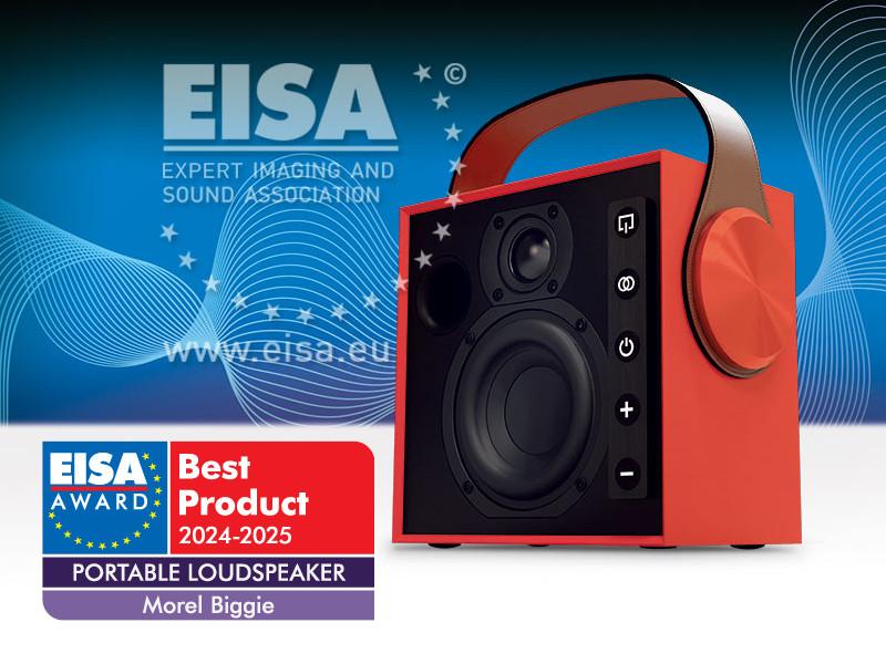 Лучшая портативная акустическая система: BIGGIE — компактная, с большим звуком!  Лауреат премии EISA за лучшую портативную акустическую систему 2024–25 годов!